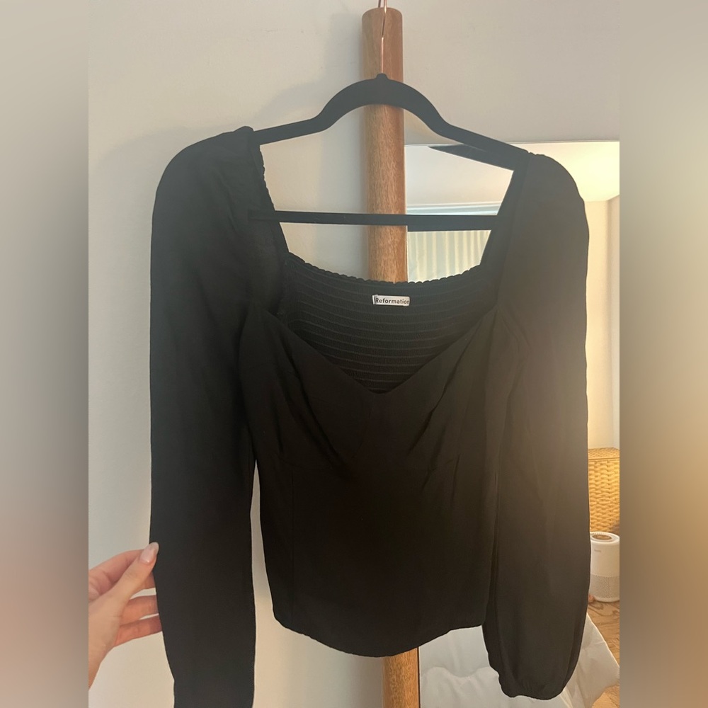 Reformation Reign Top Black size 6
